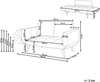 Schlafsofa 2-Sitzer BREKKE Bouclé Beige Bild 2