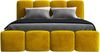 Polsterbett DONA 160x200 ohne Matratze mit Bettkasten und Lattenrost. Farbe: Bernesteigraun 34 Bild 3