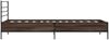 vidaXL Bettgestell Braun Eichen-Optik 90x200 cm Holzwerkstoff Metall 845586 Bild 5