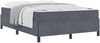 vidaXL Bettrahmen mit Matratze Dunkelgrau 140 x 200 cm Stoff 3399067 Bild 2