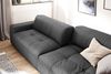 KAWOLA Big Sofa PALACE 3-Sitzer mit Sitztiefenverstellung Leder schwarz 74 x 120 x 298 cm Bild 2