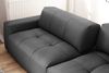 KAWOLA Big Sofa PALACE 3-Sitzer mit Sitztiefenverstellung Leder schwarz 74 x 120 x 298 cm Bild 5