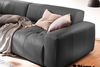 KAWOLA Big Sofa PALACE 3-Sitzer mit Sitztiefenverstellung Leder schwarz 74 x 120 x 298 cm Bild 4
