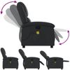 vidaXL Massagesessel Relaxsessel Echtleder Schwarz 3205924 Bild 5