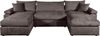 OTTO home Wohnlandschaft Cosy U-Form, B: 309 cm, Sitzaufbau im Sandwich-Federkern, 2 Zierkissen, Mega-Sofa, Cord oder Struktur weich, Kaltschaumauflage Bild 2