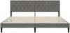 vidaXL Bettrahmen mit Kopfteil Dunkelgrau 180 x 200 cm Samt 42027680 Bild 4