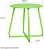 Beistelltisch Gartentisch Rund Metall Balkontisch Grün Outdoor Tisch Metalltisch Bistrotisch Kaffeetisch Bild 3