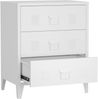 Metallschrank Hämeenlinna mit 3 Schubladen 60x40x72 cm Weiß [en. casa] Bild 5