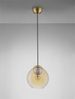 Nova Luce 9009239 MIDORI Pendelleuchte 1-flammig Gold Amber E27 Bild 3
