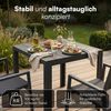 STEELSØN 'Alaris' Gartentisch, Aluminium, Tischplatte aus Kunstholz, anthrazit/schwarz, 75x75x75 cm, wetterfest, für 4 Personen Bild 5