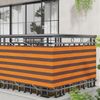 vidaXL Balkonsichtschutz Orange und Braun 75 x 200 cm 42030656 Bild 3