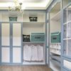 Faltbare Aufbewahrungsbox Aufbewahrung Deckel Stoff 38x25x25 cm 2er Set Aqua Bild 4