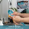 Küchenhelfer Set Silikon Pfannenwender Kochlöffel Edelstahlgriff Schwarz Bild 4