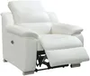 Vente-unique - Relaxsessel Fernsehsessel elektrisch - Leder - Elfenbeinfarben - ARENA III Bild 4