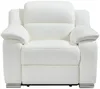 Vente-unique - Relaxsessel Fernsehsessel elektrisch - Leder - Elfenbeinfarben - ARENA III Bild 5