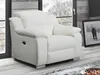 Vente-unique - Relaxsessel Fernsehsessel elektrisch - Leder - Elfenbeinfarben - ARENA III Bild 3