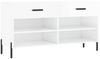 vidaXL Schuhbank Hochglanz-Weiß 102x35x55 cm Holzwerkstoff 829750 Bild 2