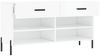 vidaXL Schuhbank Hochglanz-Weiß 102x35x55 cm Holzwerkstoff 829750 Bild 5