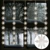 LED Lichtervorhang Schneeflocken 75x85cm Weihnachtesdeko 40 Lichter Fensterdeko Bild 1
