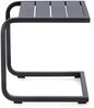 Gartenbeistelltisch Orltay aus Aluminium, modern pulverbeschichtet, dunkelgrau, 40x40 cm Bild 2