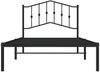 vidaXL Bettgestell mit Kopfteil Metall Schwarz 100x190 cm 373783 Bild 5