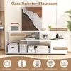 COSTWAY TV-Schrank bis zu 55 Zoll, mit Ablageflächen & Schrank, 152x38x58,5cm Bild 2