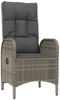 vidaXL Gartenstühle 2 Stk. Poly Rattan Grau 46219 Bild 3