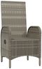 vidaXL Gartenstühle 2 Stk. Poly Rattan Grau 46219 Bild 4