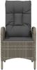 vidaXL Gartenstühle 2 Stk. Poly Rattan Grau 46219 Bild 5