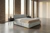KAWOLA Bett ALIOTTA Polsterbett Stoff grau 160x200cm mit Lattenrost Bild 5
