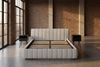 KAWOLA Bett ALIOTTA Polsterbett Stoff grau 160x200cm mit Lattenrost Bild 4