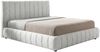 KAWOLA Bett ALIOTTA Polsterbett Stoff grau 160x200cm mit Lattenrost Bild 3