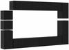 vidaXL TV-Schrankset 9 pcs Schwarz Eichen-Optik Holzwerkstoff 3393490 Bild 2