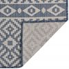 vidaXL Outdoor-Teppich Flachgewebe 140x200 cm Blau Gestreift 340838 Bild 2