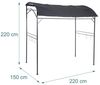 Relaxdays Grill Pavillon aus Metall Bild 4