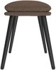 vidaXL Fußhocker Taupe 45 x 29,5 x 39 cm Stoff [341502] Bild 4