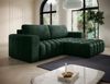 Eltap 'Bonett' Ecksofa mit Schlaffunktion, 92 x 175 x 250 cm, Dunkelgrün, Rechts Bild 4