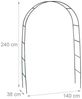 Relaxdays 2x Torbogen Rankhilfe aus Metall 240 cm Bild 4