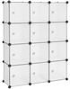 Songmics Stufenregal Schuhregal, Regalsystem, Kleiderschrank, Steckregal Bild 4