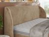 Polsterbett mit Lattenrost, Doppelbett Bettkasten, Bettgestell mit Gasdruckfeder - CAELA CLASSIC - 200 x 200 cm - Beige Plüsch Bild 3