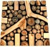 Beistelltisch Teakholz Sitzhocker Beistelltisch Hocker Baumscheiben Bild 3