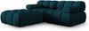 Micadoni Modulares Sofa Bellis 3-Sitzer mit flachem Modul 3D-Stoff Sonic Marineblau Bild 2