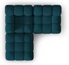 Micadoni Modulares Sofa Bellis 3-Sitzer mit flachem Modul 3D-Stoff Sonic Marineblau Bild 4