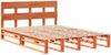 vidaXL Massivholzbett ohne Matratze Wachsbraun 140x190 cm Kiefernholz 3302317 Bild 3