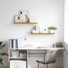 vidaXL Wandregal 2 pcs Beige 80 x 23,5 x 4 cm Holzwerkstoff 42019993 Bild 4