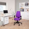 hjh OFFICE Profi Bürostuhl PRO-TEC 500 Stoff lila Bild 2
