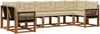 vidaXL Outdoor-Sofagarnitur mit Kissen 7 pcs Natur und Beige 3382193 Bild 2