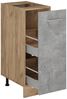 Apothekerschrank R-Line Beton 30 cm ohne Arbeitsplatte Vicco Bild 4