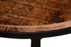 Couchtisch >IRON< in braun / schwarz aus Massivholz / Metall - 58x45x58 (BxHxT) Bild 5