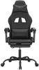 vidaXL Gaming-Stuhl mit Fußstütze Drehbar Schwarz Kunstleder [349539] Bild 3